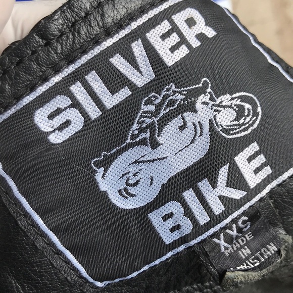 Silver Bike Lace Up Chaps- Womens XXS - Picture 3 of 14